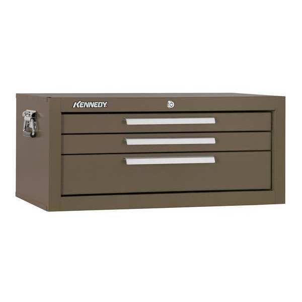 Kennedy Signature Series Intermediate Chest, 3 Drawer, Brown, Steel, 26-3/4 in W x 12-1/2 in D x 11-3/4 in H 2603B