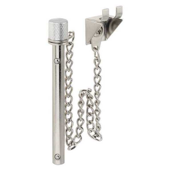 Primeline Tools Sliding Patio Door Lock Pin, 2-5/8 in., Steel Pin, Chrome Finish (Single Pack) S 4066