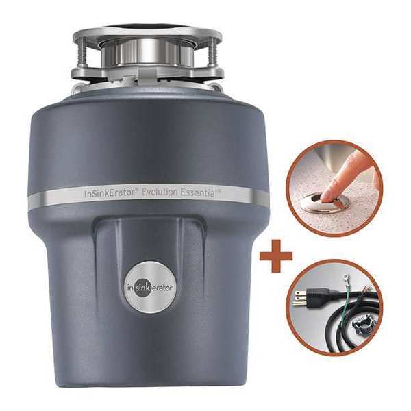 In-Sink-Erator Garbage Disposal, 3/4 HP, 120V, 60 Hz Essential XTR Zoro