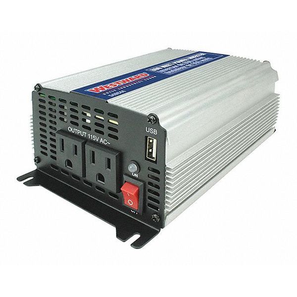 Westward Inverter, 800W Nominal Output, 2 Outlets 54DC44