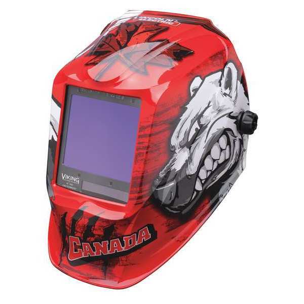 Lincoln Electric Welding Helmet, Polar Arc Graphic, Red K3255-4