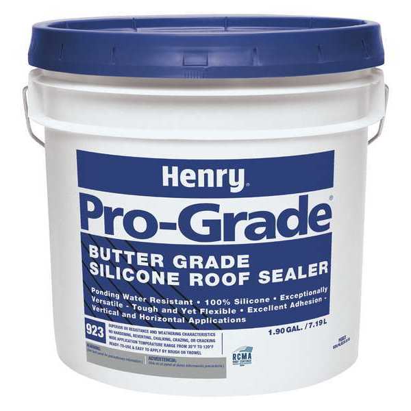 Henry Roofing Sealant, 1.9 gal, Pail, White PG923W120