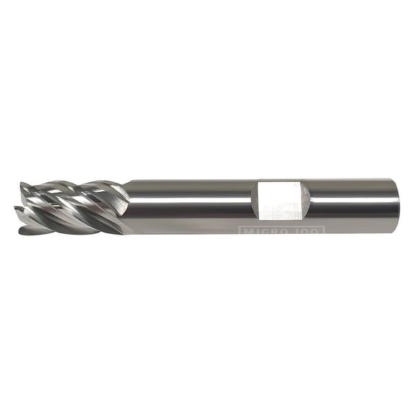 Micro 100 Corner Radius End Mill, Uncoated, 6" L VHS-375-5-020K