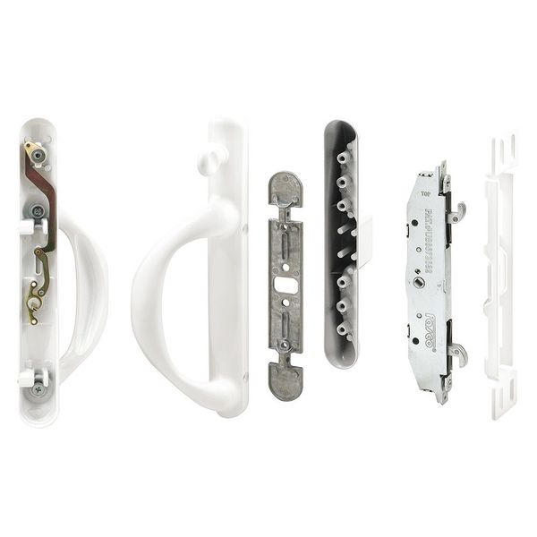 Primeline Tools White Diecast, Mortise System Left Hand Patio Door Handle (Single Pack) C 1307