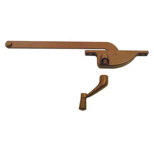 Primeline Tools Casement Operator, 9 in. Teardrop Type, Right Hand, Bronze (Single Pack) MP3511