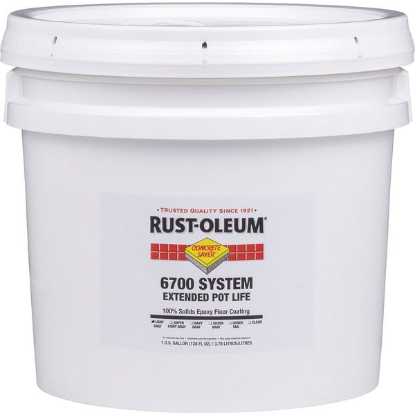 Rust-Oleum Paint, Light Gray, High Gloss, 1 gal, 100 sq ft/gal 301680