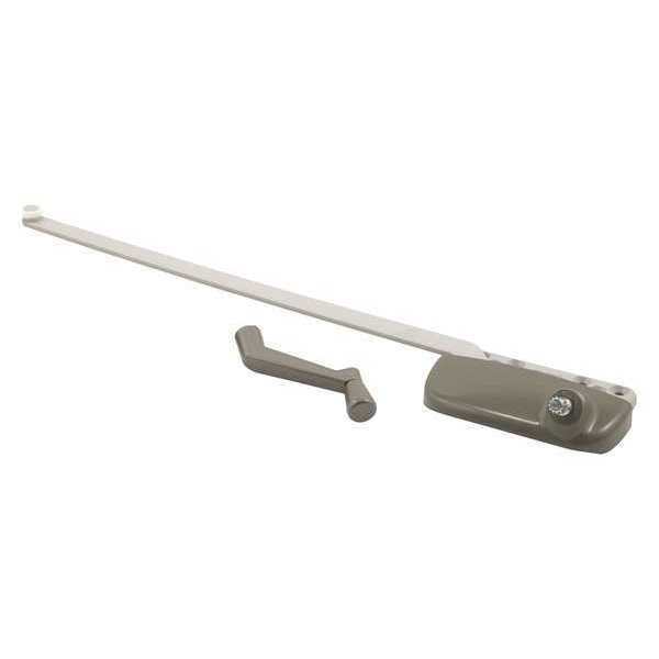 True Hardware Ellipse 13-1/2 in. Casement Operator with Stud Bracket, Left Hand, Clay Finish (Single Pack) TH 24202