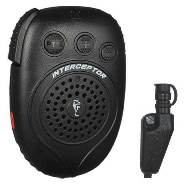 Earphone Connection Interceptor Speaker Microphone, Black Interceptor 11