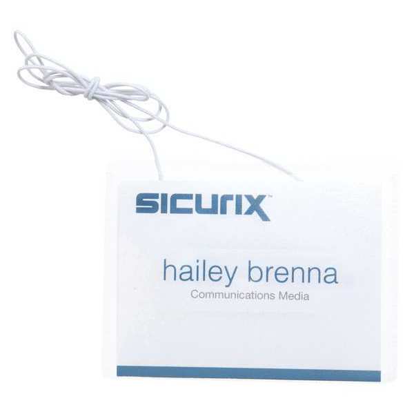 Sicurix ID Badge Holder Kit, Color Clear, PK50 BAU 67678