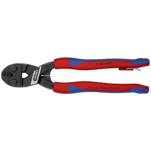 Knipex Mini Bolt Cutter, 8" Overall Length 71 02 200 T BKA