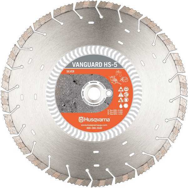 Husqvarna Diamond Saw Blade, Wet/Dry Cutting Type Vanguard HS5-14