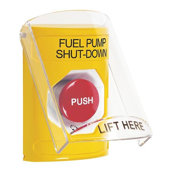 Safety Technology International Fuel Pump Shutdown Push Button, 2-7/8" D SS2221PS-EN