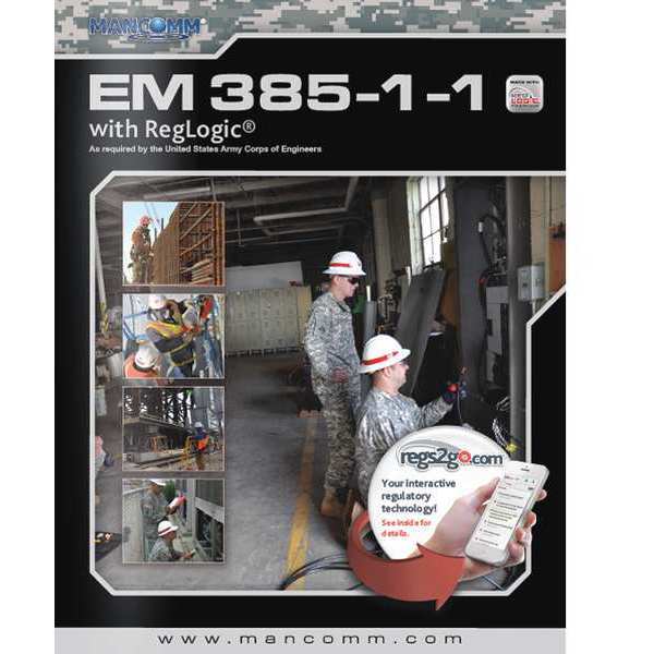 Mancomm Other Code Book, EM 385-1-1 USACE Regulations, English, Paperback, Publisher: MANCOMM 61B-001-02