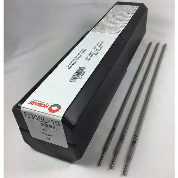 Hobart Welding Products 14-1/2" Stick Electrode 3/32" Dia., AWS E308/308L-16, 10 lb. S481930-G33
