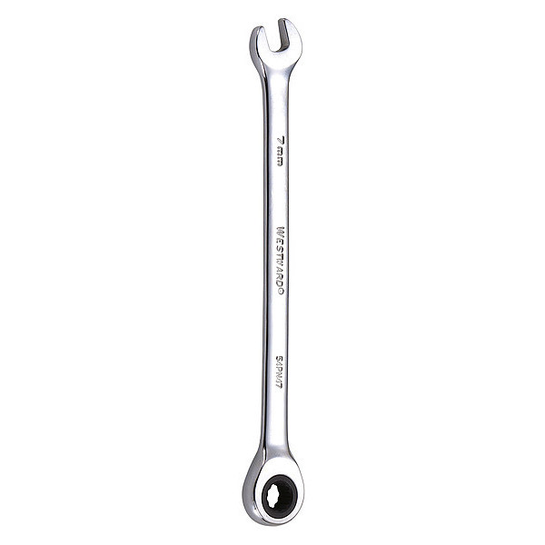 Westward Ratcheting Wrench, Combination, Metric, 7m 54PN47