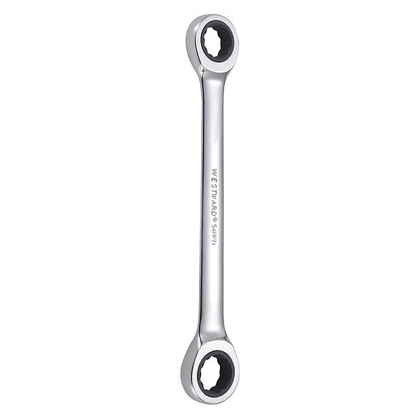 Westward Ratcheting Box End Wrench, 8-1/4" L 54PP71