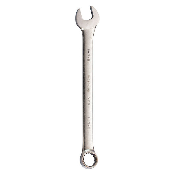 Westward Combination Wrench, 1-7/8", SAE, Satin 54RY99