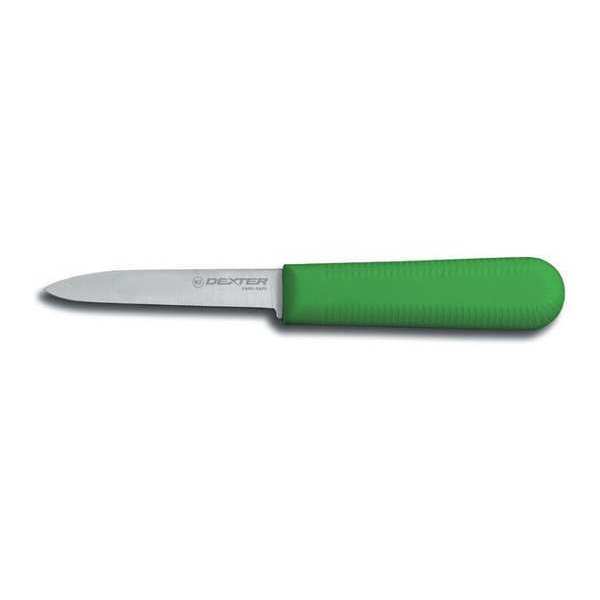 Dexter Russell Paring Knife, 3-1/4" L, SS Blade, Green 15303G