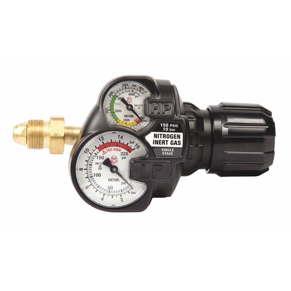 Victor Gas Regulator, Single Stage, CGA-580, 5 to 150 psi, Use With: Inert 0781-3609