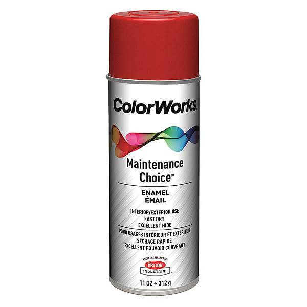 Krylon Industrial Spray Paint, Cherry Red, Gloss, 10 oz. CWBK01157