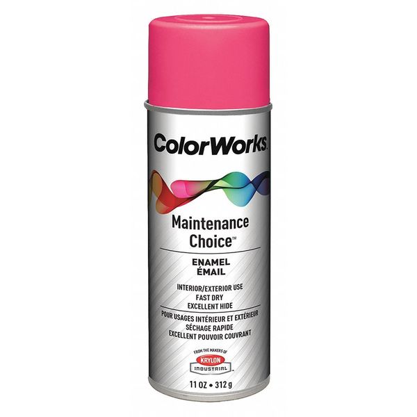 Krylon Industrial Spray Paint, Zinger Pink, Gloss, 10 oz CWBK01327