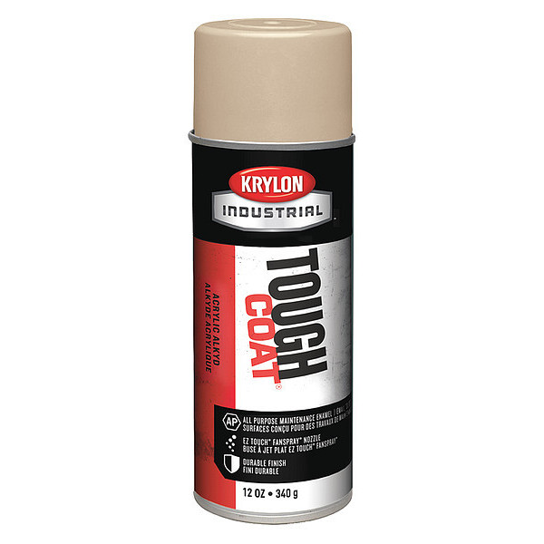 Krylon Industrial Rust Preventative Spray Paint, Light Beige, Gloss, 12 oz A01305007