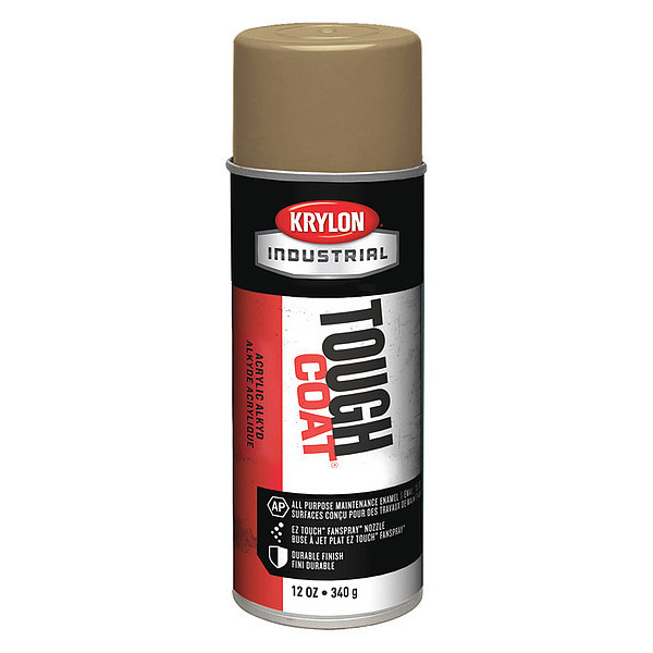 Krylon Industrial Rust Preventative Spray Paint, Gold, Gloss, 12 oz A01765007