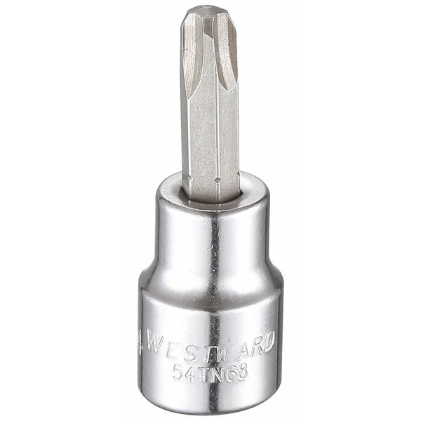 Westward 3/8 in Drive Phillips Socket Bit SAE #4 Tip, 2 5/8 in L 54TN68