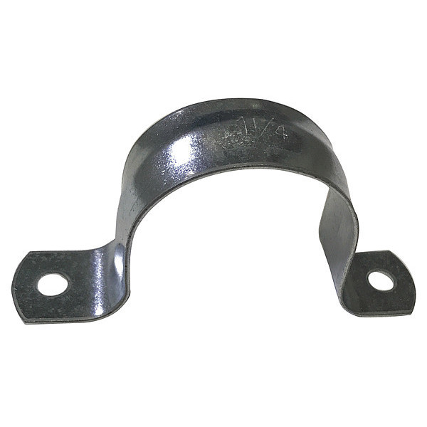 Zoro Select Pipe Strap, Galvanized, 1-1/4" Size GA-125PS