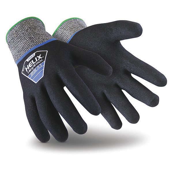 Hexarmor Cut Resistant Coated Gloves, A3 Cut Level, Nitrile, L, 1 PR 2065-L (9)