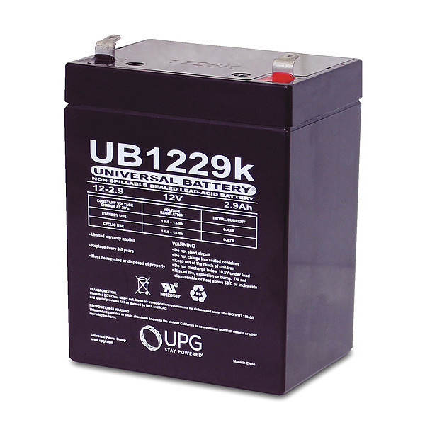 Zoro Select Sealed Lead Acid Battery, 12VDC, 3.90" H D5700