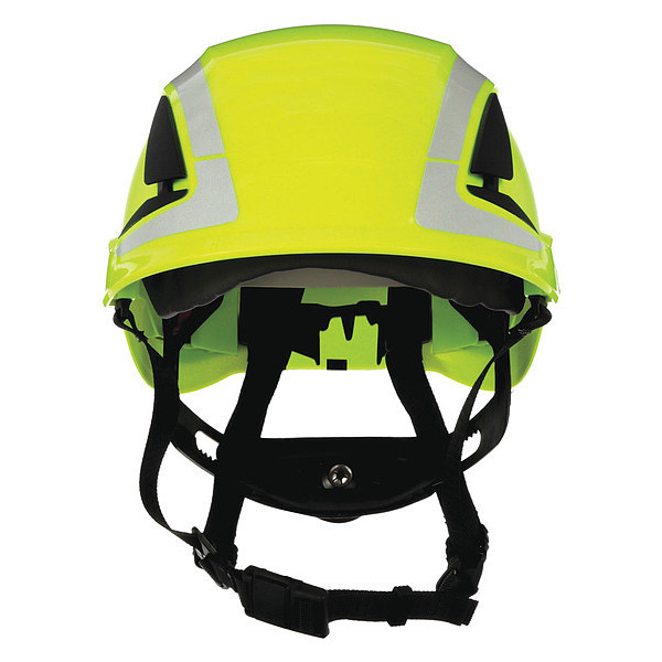 3M SecureFit Safety Helmet, Type 1, Class C, Reflective, Vented, Ractchet (6-point), Hi-Viz Green X5014VX-ANSI