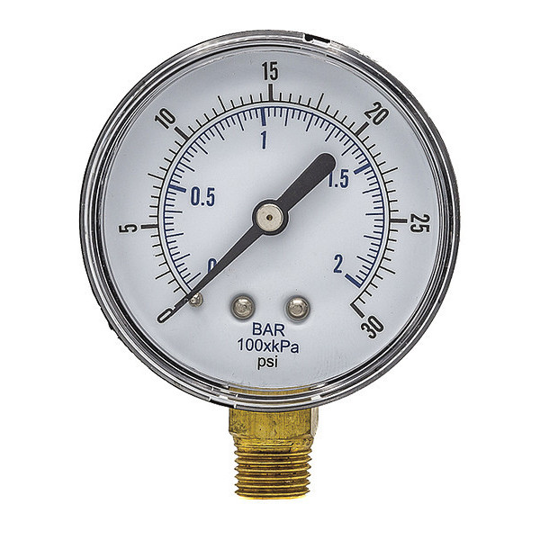 Pressure store gauge size