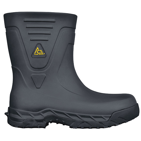 rubber boots black