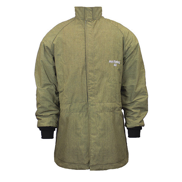 National Safety Apparel Flame-Resistant Jacket, Green, M C04NPQHLTDMD32