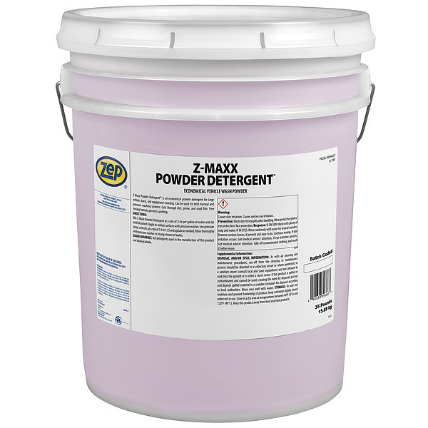 Zep Vehicle Wash, Bucket, Pink, 35 lb., Powder M96633