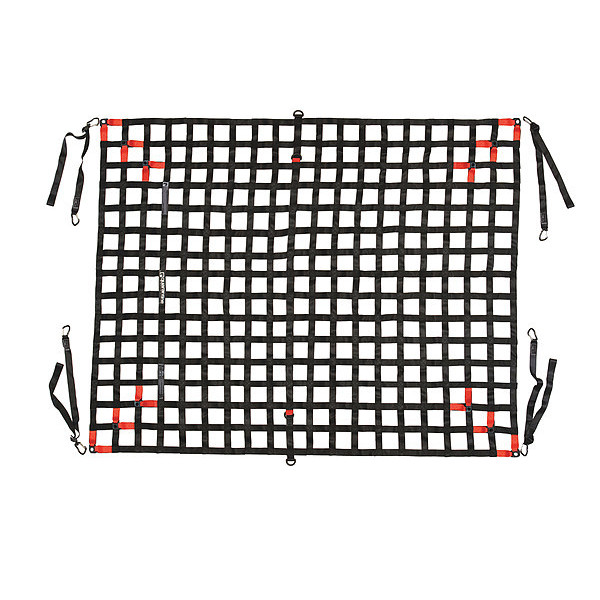 Quarantine Restraints Cargo Net, 400 lb/in, Polyester, Black QAB-FB1