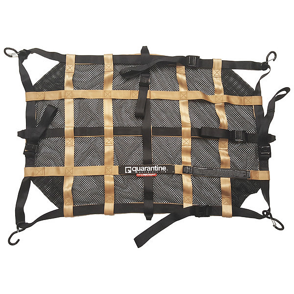 Quarantine Restraints Cargo Net, 400 lb/in, Polyester, Black QAB-UTS