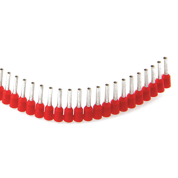 Jokari Ferrules Strips, 8mm, 1.0mm, Red, PK500 60110
