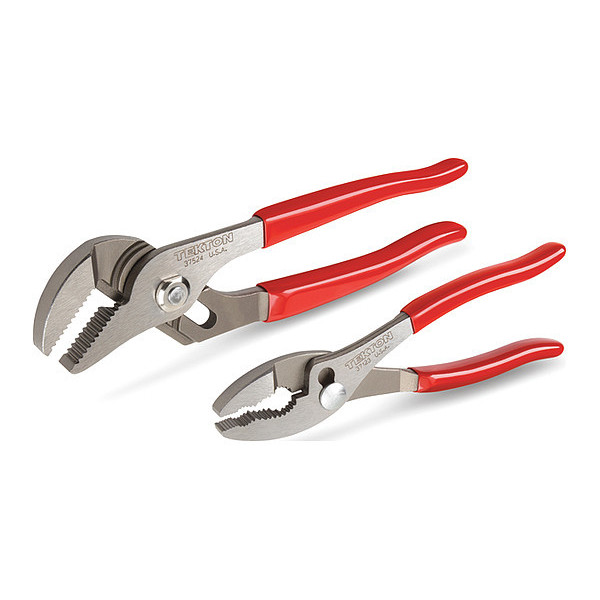 Tekton 2 Piece Slip/Grove Joint Pliers Set Slim, Non-Slip Handle 90453