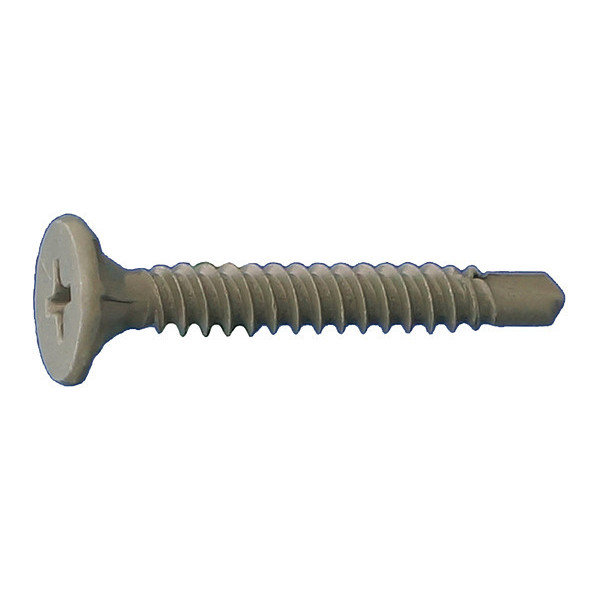 Daggerz Self-Drilling Screw, #8 x 2-1/4 in, Dagger Guard Steel Wafer Head Phillips Drive, 3000 PK CMSD08214