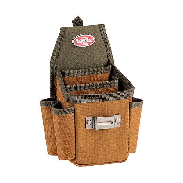 Bucket Boss Tool Pouch, Tool Pouch, Green, Polyester, 3 Pockets 54175