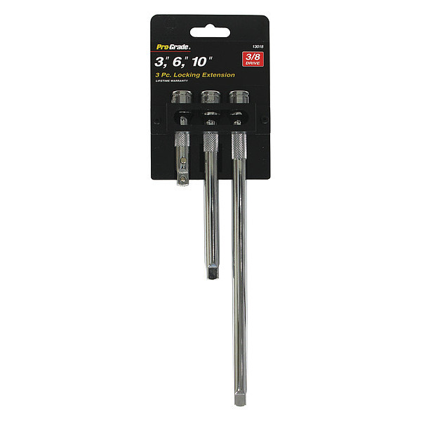 Pro-Grade Tools Extension Set., 3/8"Dr., 3 pcs 13018