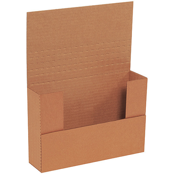 Partners Brand Easy-Fold Mailers, 9 1/2" x 6 1/2" x 2", Kraft, 50/Bundle M9621BFK