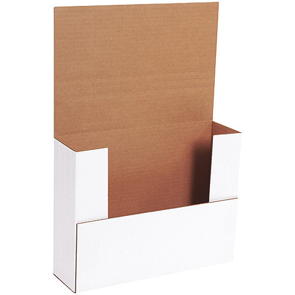 Partners Brand Easy-Fold Mailers, 11" x 8 1/2" x 3", White, 50/Bundle M1183BF
