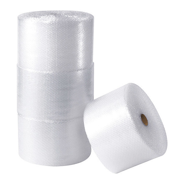 Partners Brand UPSable Perforated Air Bubble Rolls, 1/2" x 12" x 125', Clear, 4/Each BWUP12S12P