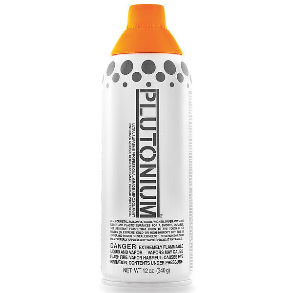 Plutonium Paint Spray Paint, Basketball, Satin, 12 oz 10060US - BASKETBALL