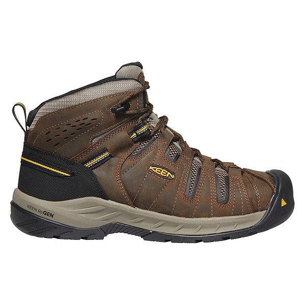 Keen Size 9-1/2 Men's Hiker Boot Steel Work Boot, Cascade Brown/Golden Rod 1023228