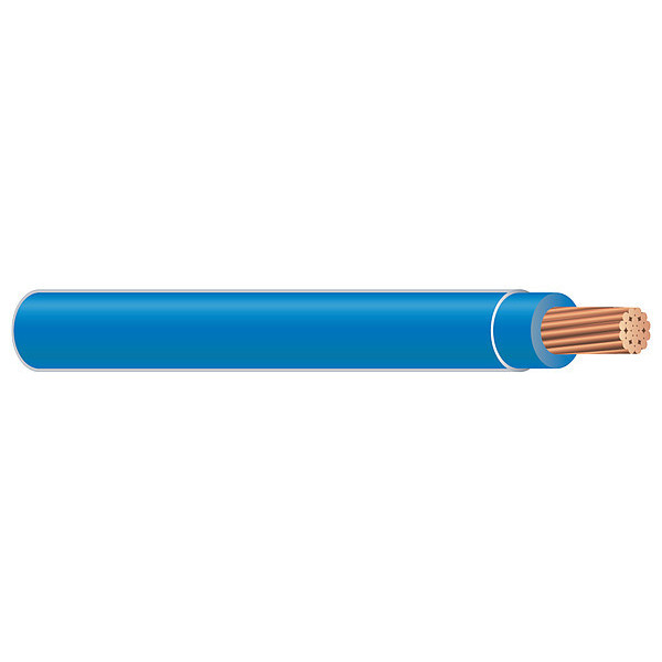 Southwire Building Wire, THHN, 12 AWG, 1,000 ft, Blue, Nylon Jacket, PVC Insulation 58018405