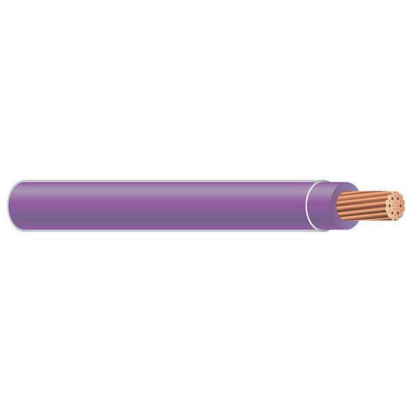 Southwire Building Wire, THHN, 12 AWG, 2,000 ft, Purple, Nylon Jacket, PVC Insulation 58019705